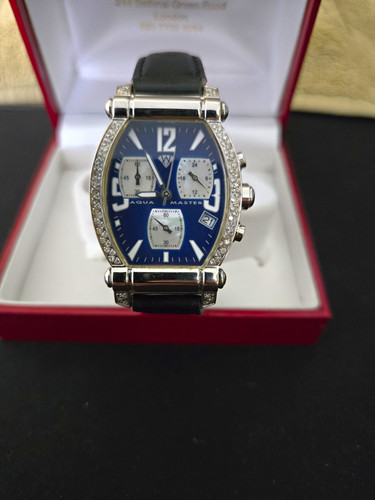 Aqua master chronograph blue - aqua,